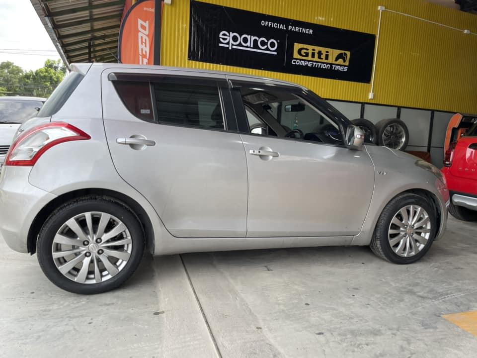 🚘 #SUZUKI_SWIFT เปลี่ยนยาง 🛞 #GT RADIAL ECOTEC 185/55R16 ❤️ #บริการตั้งศูนย์🛞