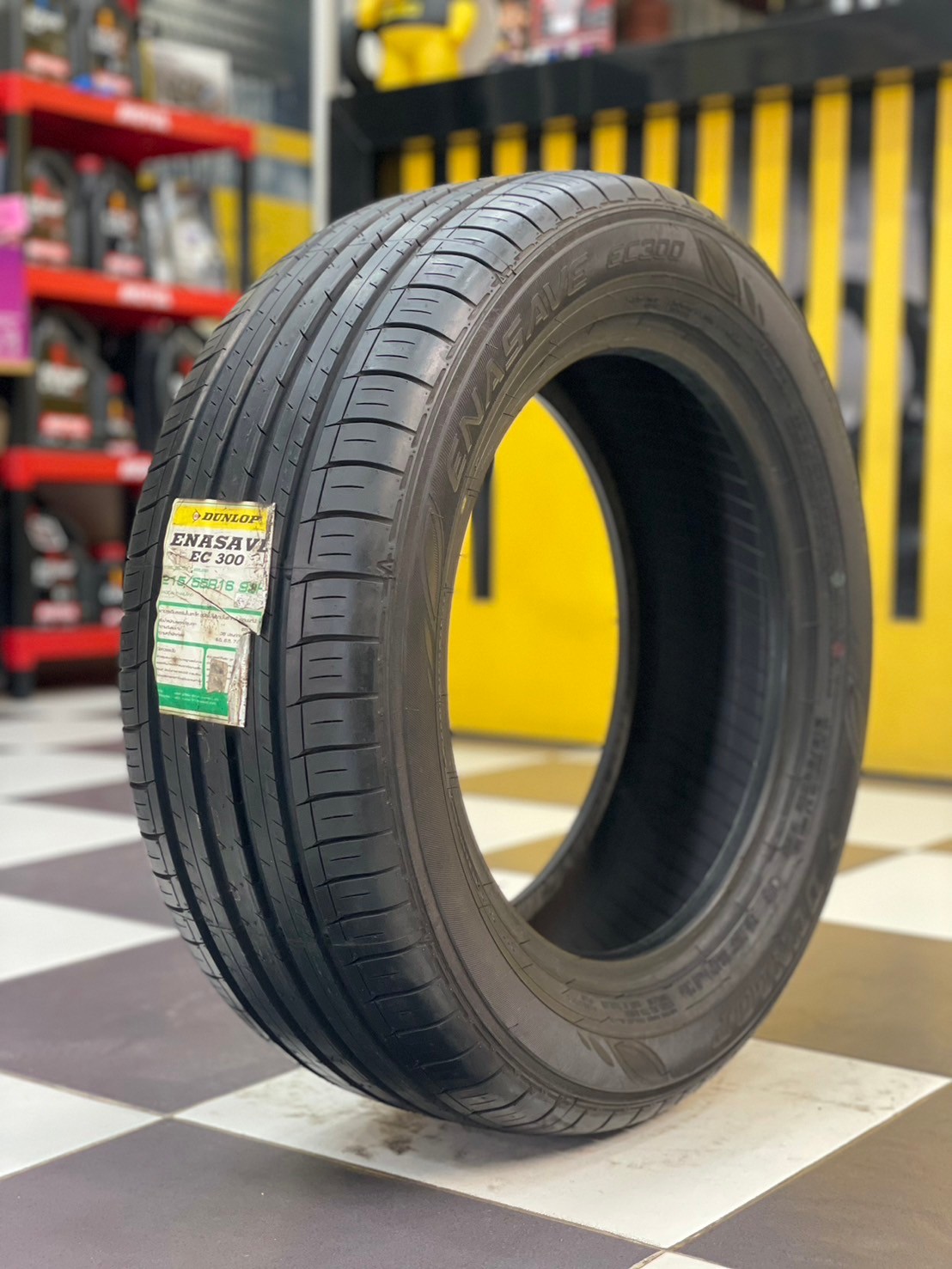 ยางดันลอป #DUNLOP_EC300 215/55R16 ยางใหม่ ปีเก่าปี19 (มี1เส้น)