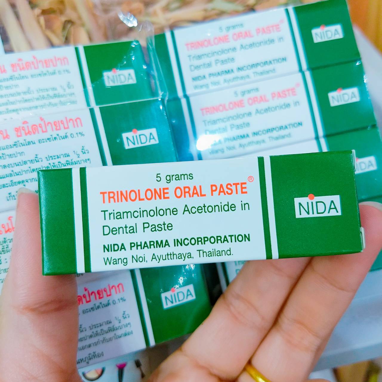 Trinolone oral paste (ไตรโนโลน ชนิดป้ายปาก)