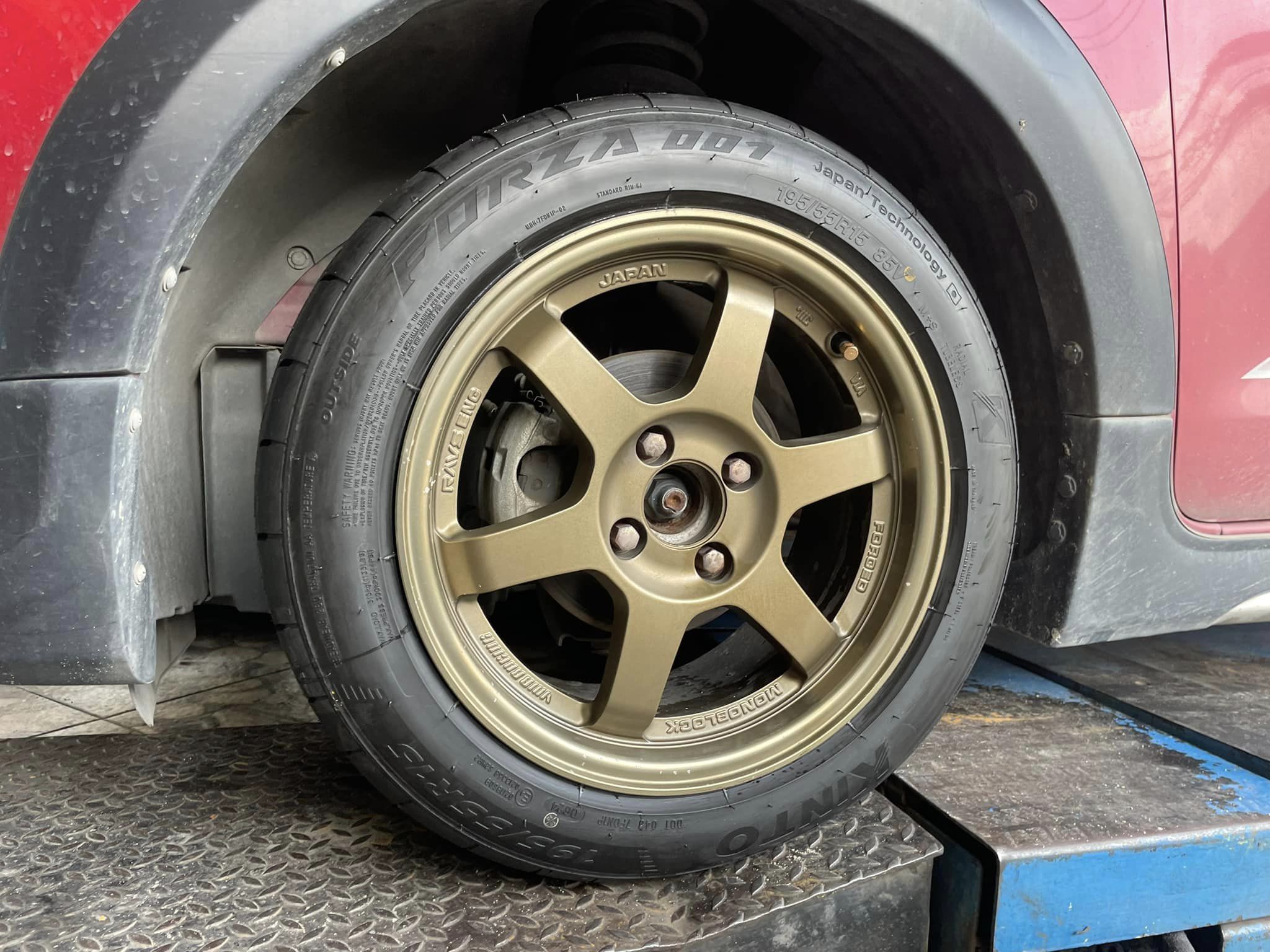 #SUZUKI_SWIFT เปลี่ยนยาง #KINTO_FORZA001_195/55R15 ยางคุณภาพดีนุ่มเงียบ