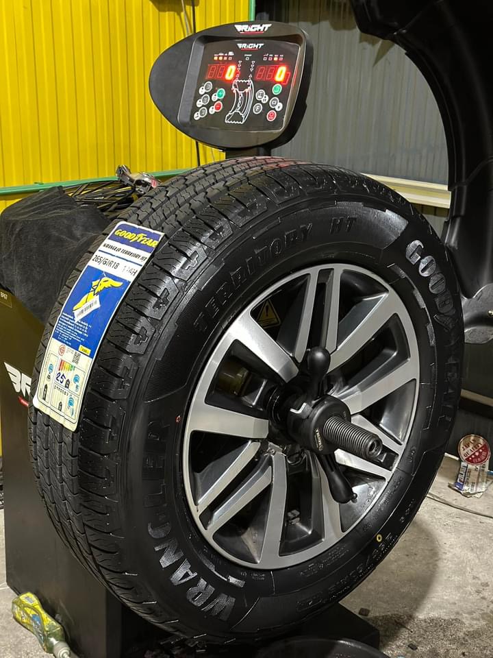 TOYOTA_FORTUNER #เปลี่ยนยางแบรนด์คุณภาพ 🛞#GOODYEAR WRANGLER TERRITORY HT 265/60R18