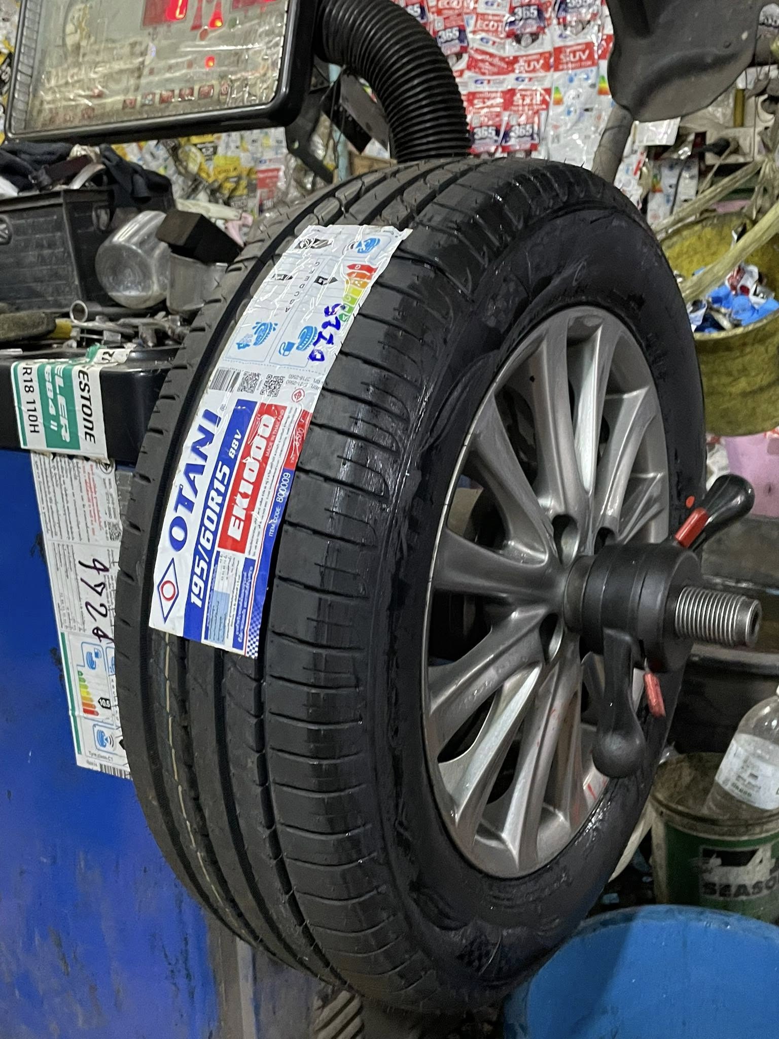 🛞❤️ #TOYOTA_VIOS 🚘เปลี่ยนยาง 🛞🐘#OTANI_EK1000_195/60R15