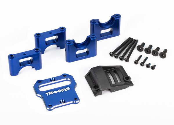 9584X Mount, center differential carrier, 6061-T6 aluminum (blue-anodized)