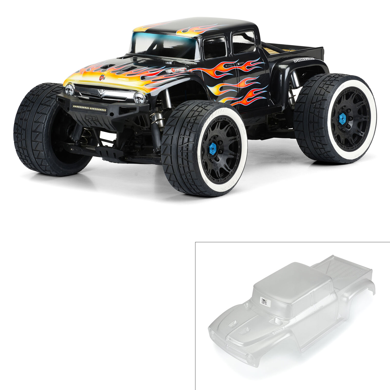 PRO361017 1/6 Pre-Cut 1956 Ford F-100 Clear Body: X-MAXX