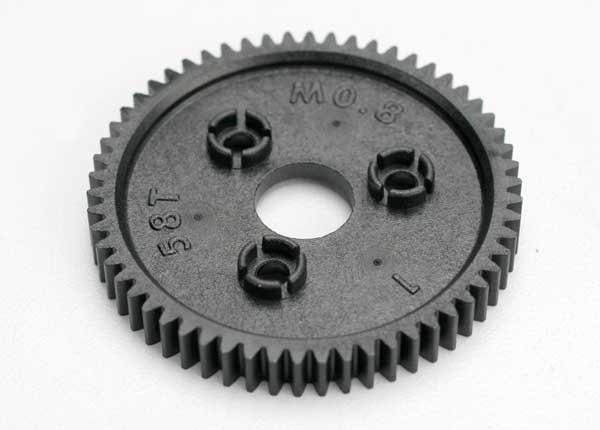 3958 Spur gear, 58-tooth (0.8 metric pitch, compatible with 32-pitch)