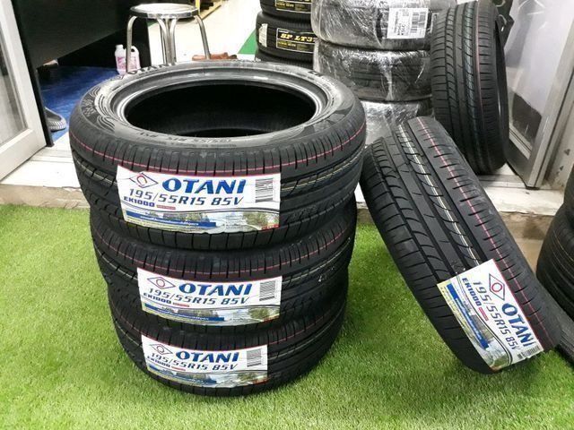 ยางใหม่ ปี18 OTANI 195/55/R15 ยางไทย ยางคุณภาพดี
