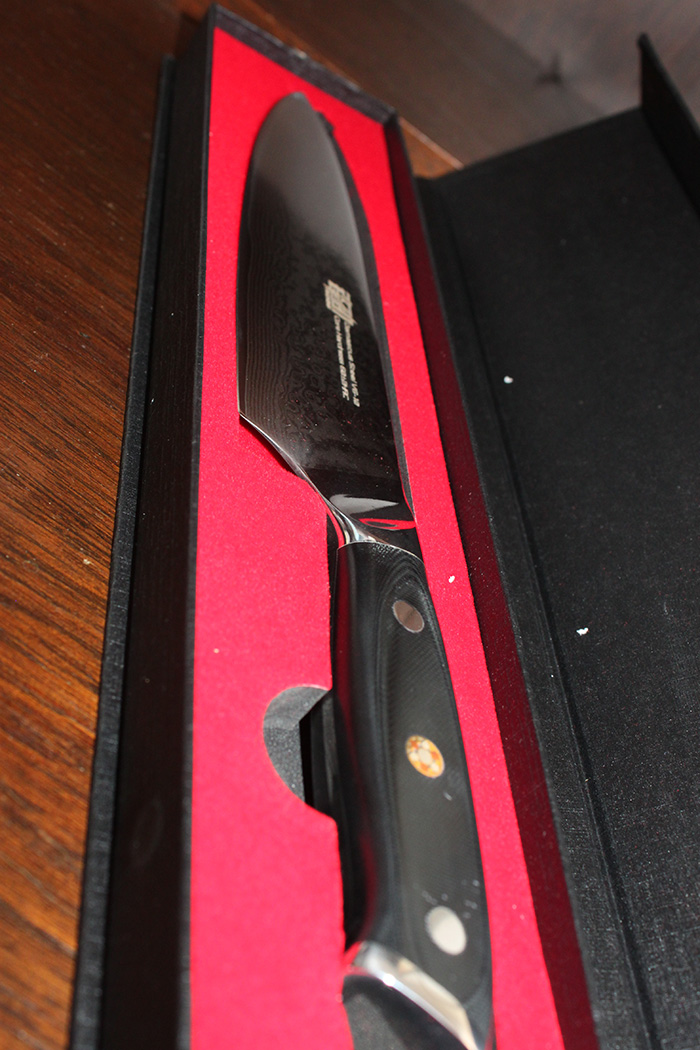 Damascus chef knife