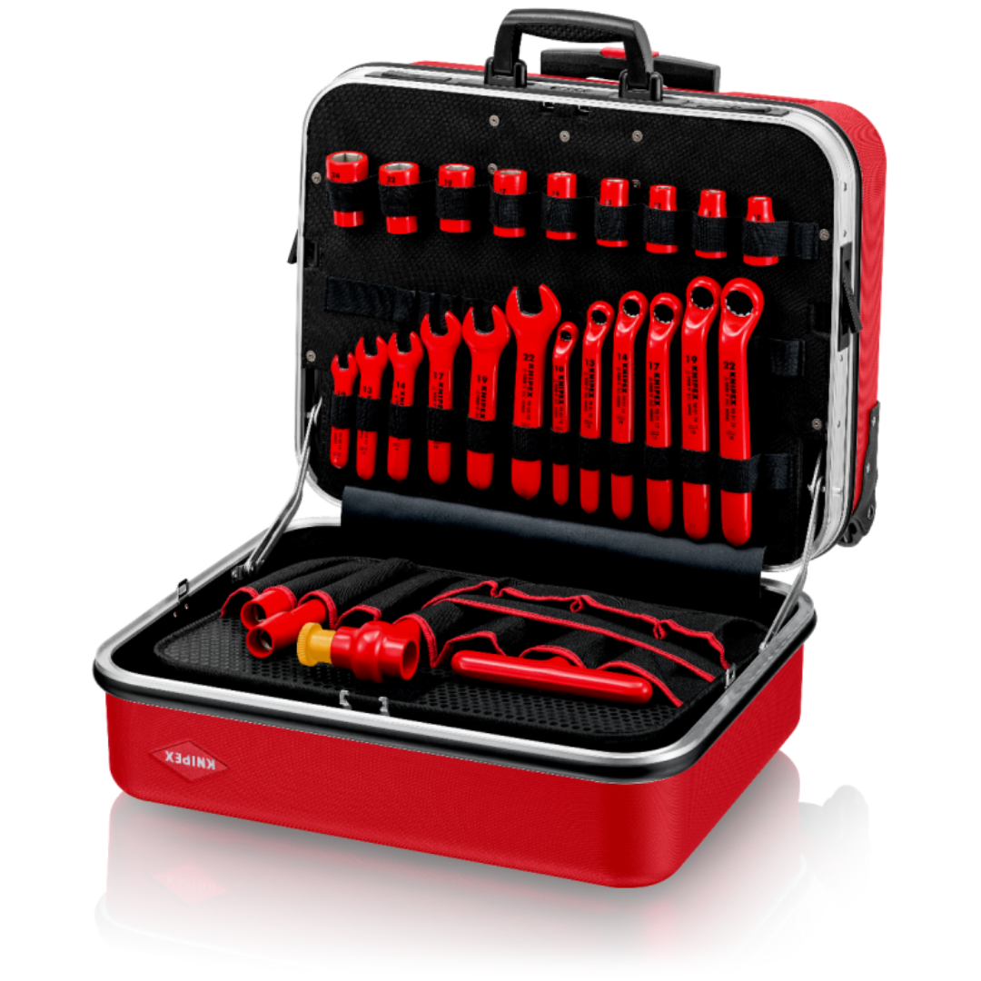 ชุดเครื่องมือช่างไฟฟ้า 98 99 15 Toolbox BIG Twin Move RED Electric 95 ชิ้น KNIPEX