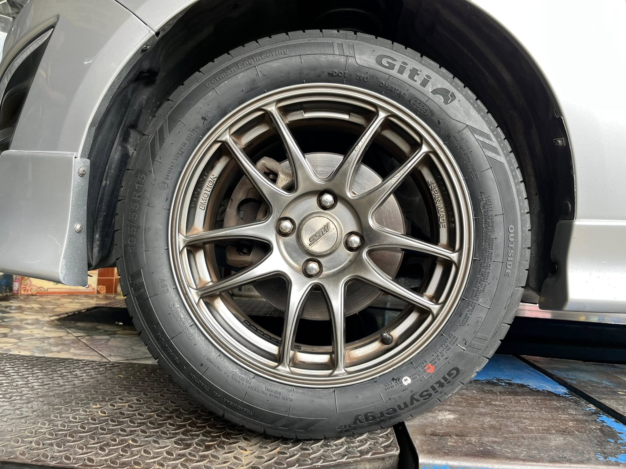 MAZDA2🚘เปลี่ยนยาง 🛞🐘#GITI #SynergyH2 195/55R15