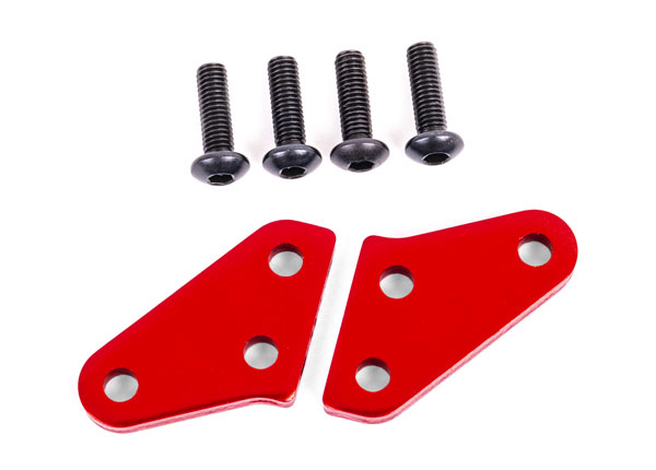 9636R Steering block arms (aluminum, red-anodized) (2) (fits #9635 series & 9637 series steering blocks)