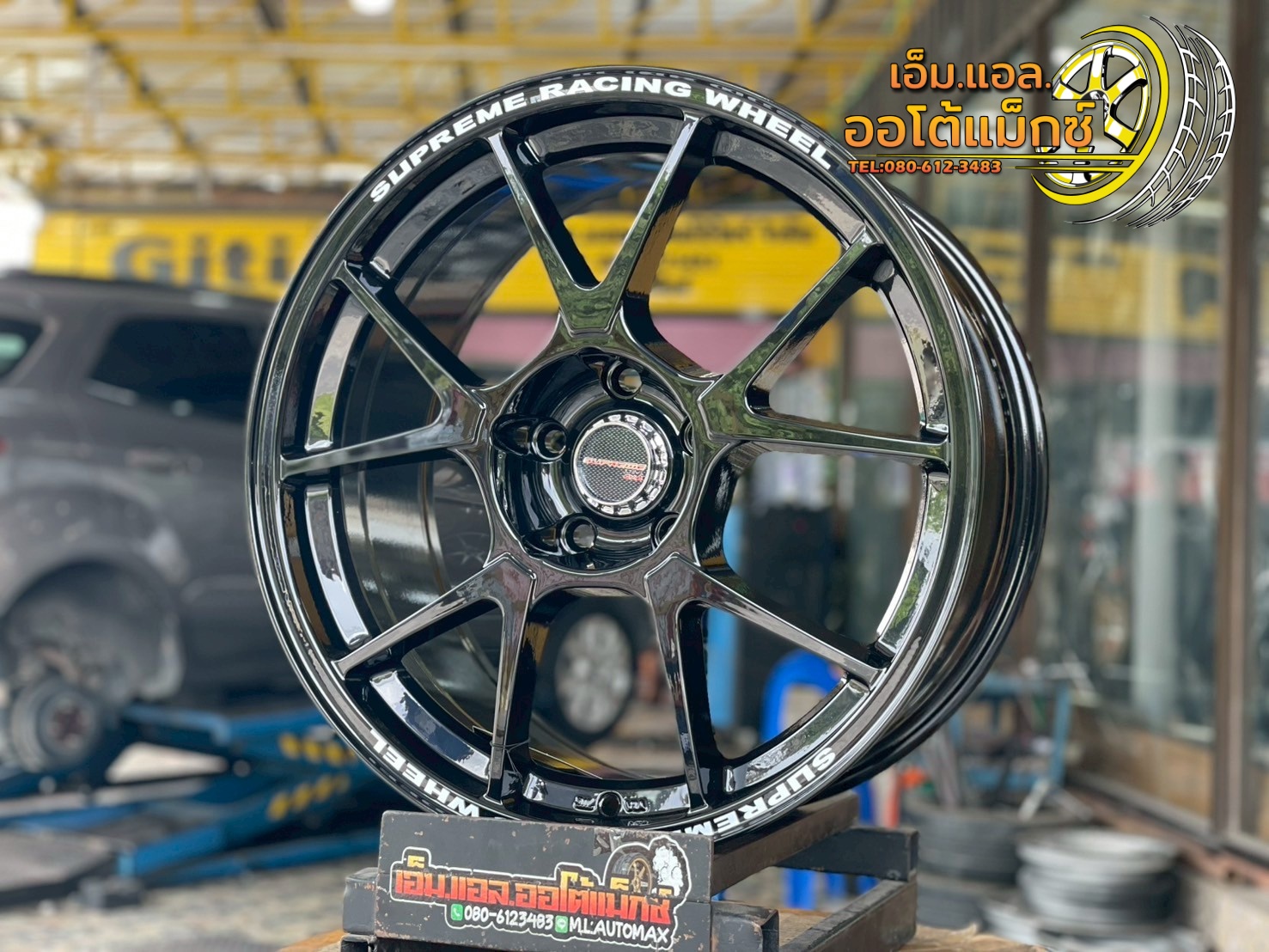 ล้อแม็กซ์ใหม่ขอบ18" #HOF_RACINGWHEELS #TC005 SP-TC05S 18x8.5J ET35 5x114.3 สีดำเงา