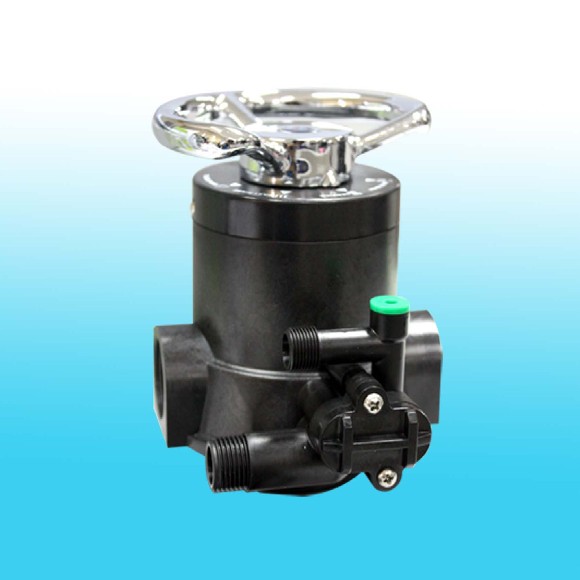 วาล์วควบคุมถังกรองน้ำไฟเบอร์กลาสแบบพวงมาลัยหมุน (Manual Valve) ใช้ควบคุมถังกรองเรซิน,หัววาล์วควบคุมถังกรองเรซิน