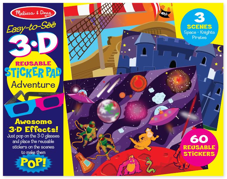 9375 3D Reusable Sticker Pad - Adventure