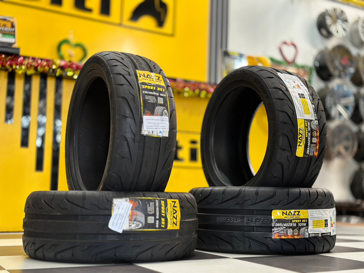 ยางใหม่ ยางซอฟ NAZZ Sport DS1 235/45R18 265/40R18 ยางใหม่ปี2023