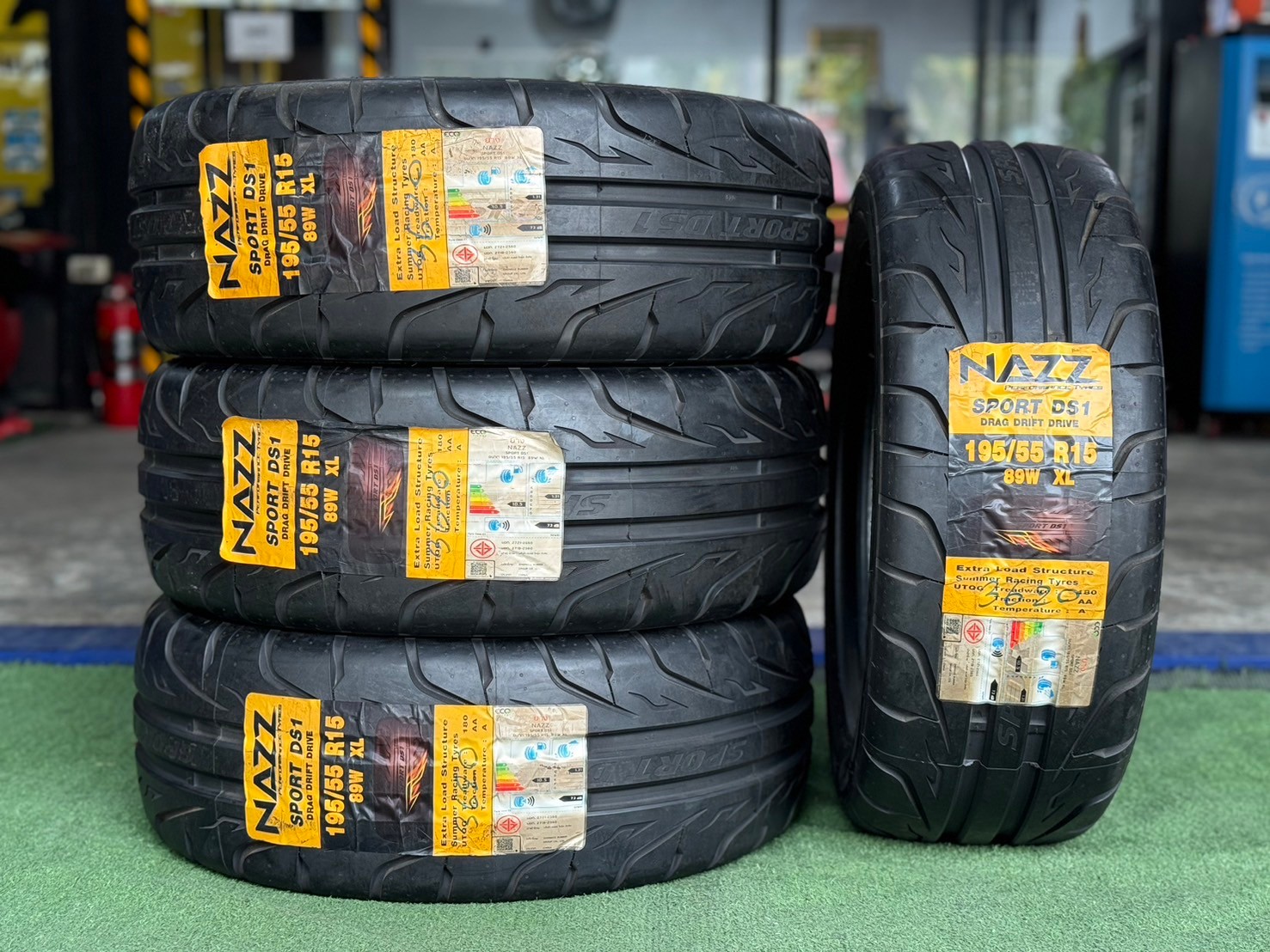 ยางซอฟ #NAZZ Sport DS1 195/55R15 ยางใหม่ค้างปี 2020💥 (4เส้น)