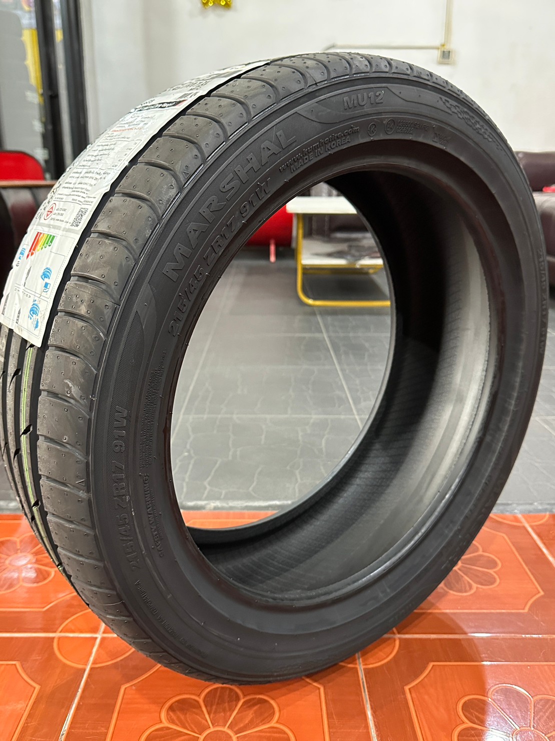 MARSHAL MU12 215/45R17 ยางใหม่ปี2023 ยางแบรนด์เกาหลี พร้อมติดตั้งฟรี