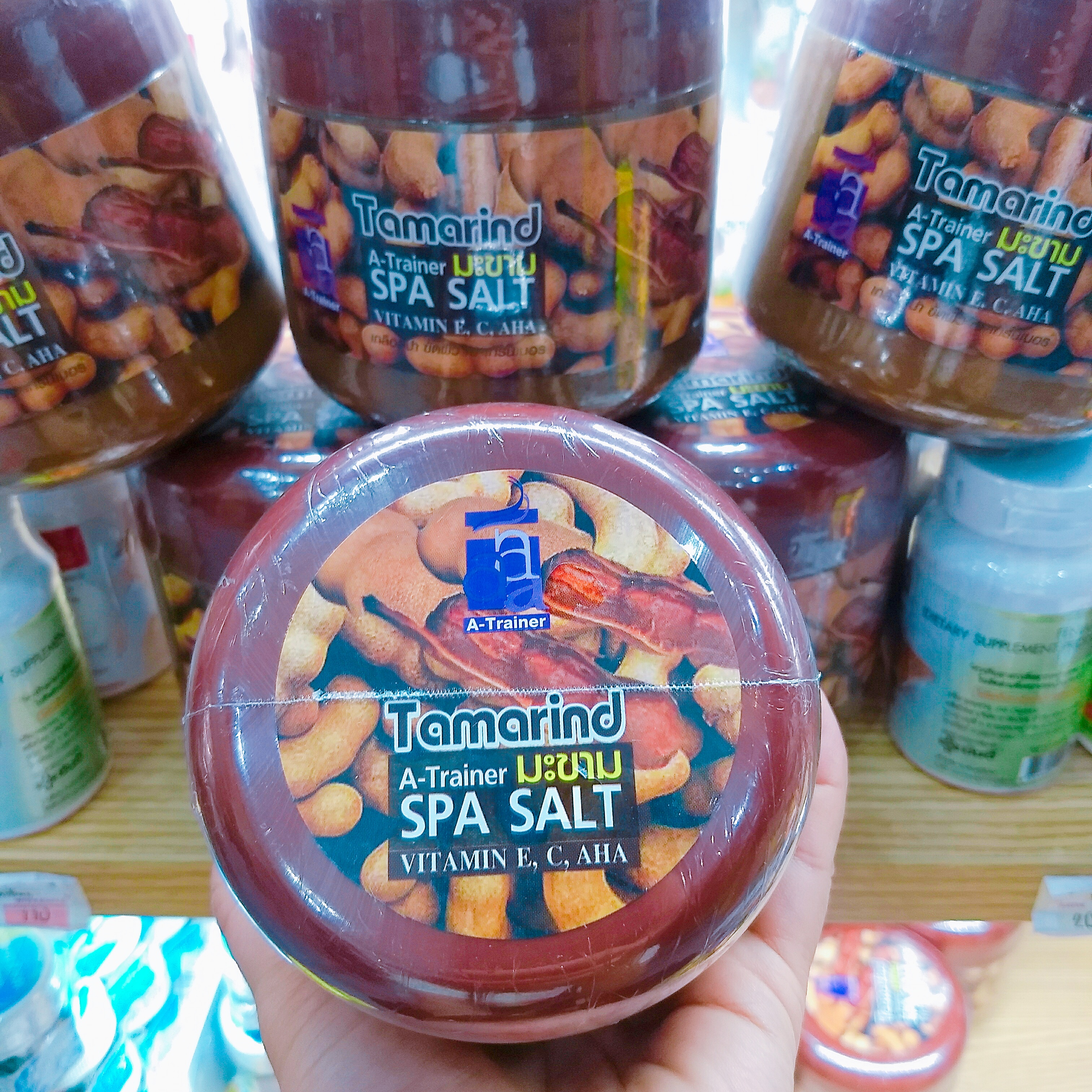 Tamarind a - trainer spa salt เกลือสปาขัดผิวเอ-เทรนเนอร์ มะขาม
