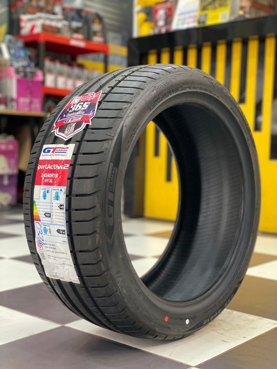 ยาง GT RADIAL SportActive2 245/40R18 ยางใหม่ปี2024รับประกัน365วันเปลี่ยนเส้นใหม่ฟรี
