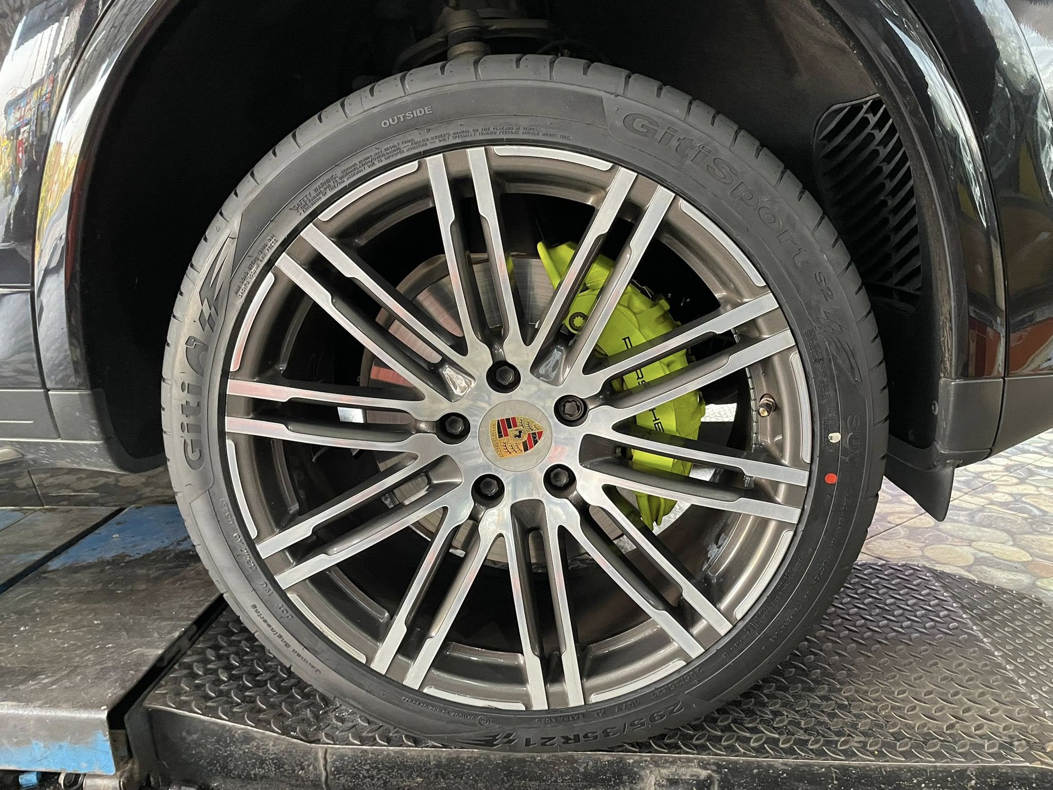 PORSCHE_CAYENNE เปลี่ยนยาง 💫 #GITI_Sport_S2_295/35R21