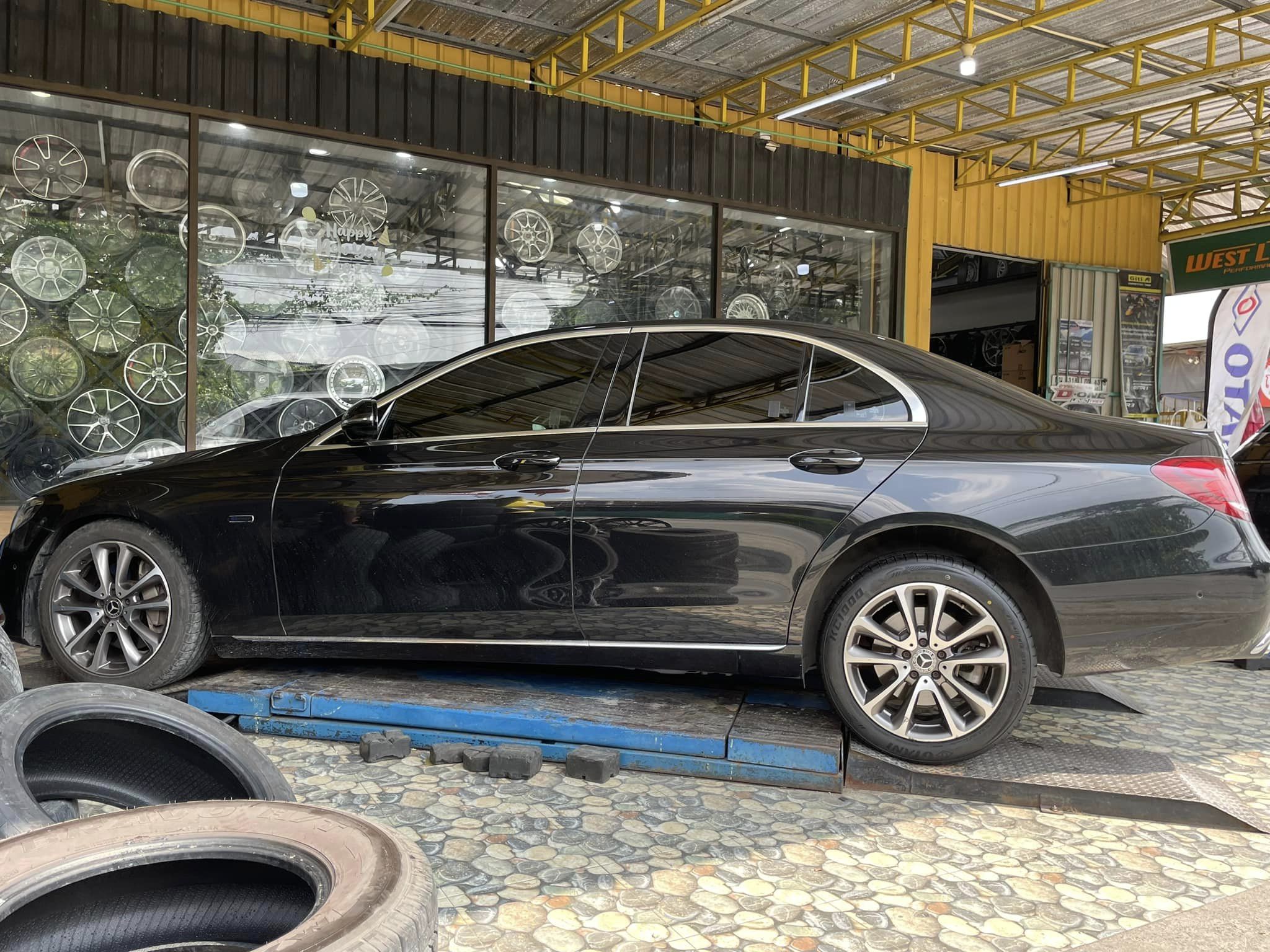 🚘 #BENZ_E350e เปลี่ยนยาง #OTANI #KC1000 275/40R18