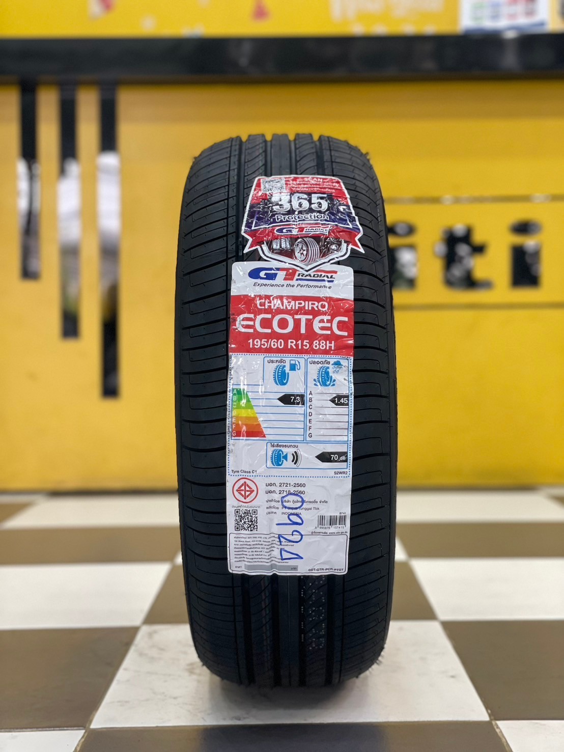 GT RADAIL CHAMPIRO ECOTEC 195/60R15 ยางใหม่ปี2024