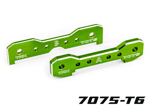 9629G Tie bars, front, 7075-T6 aluminum (green-anodized) (fits Sledge®)