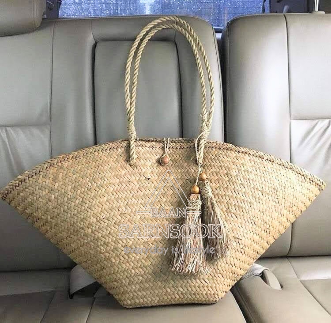 BSS603B: กระเป๋าสานสายสะพาย ราคาส่ง 12 ใบ