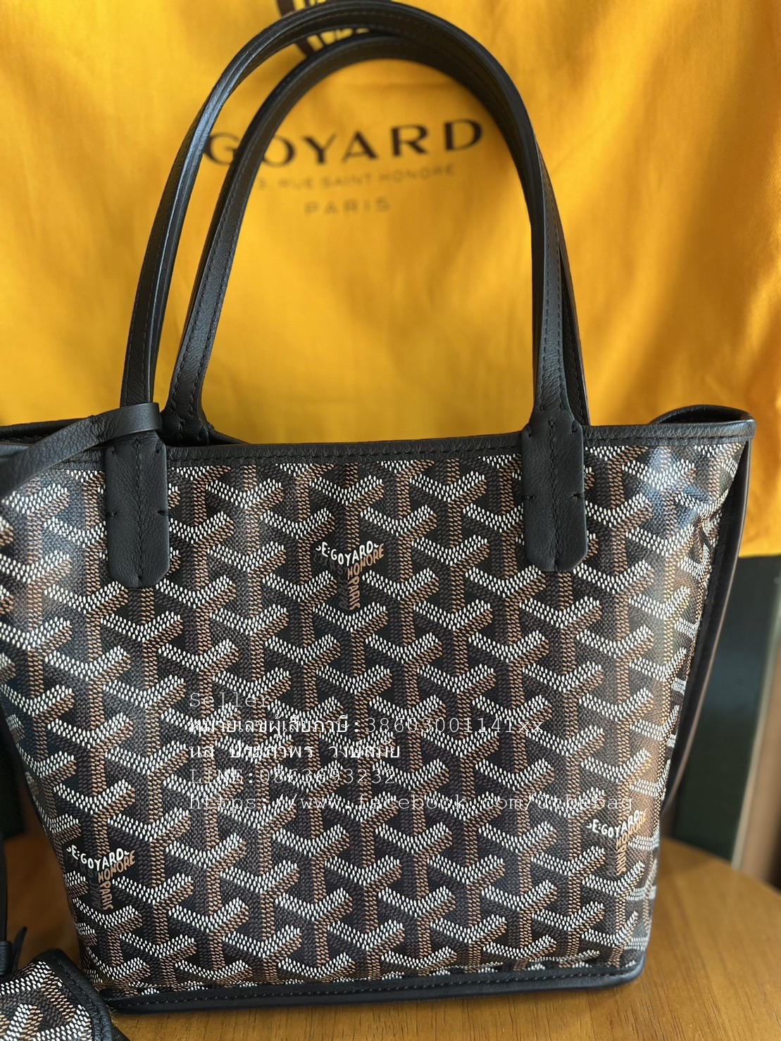 Goyard Anjou Mini Bag มือสอง สีดำ