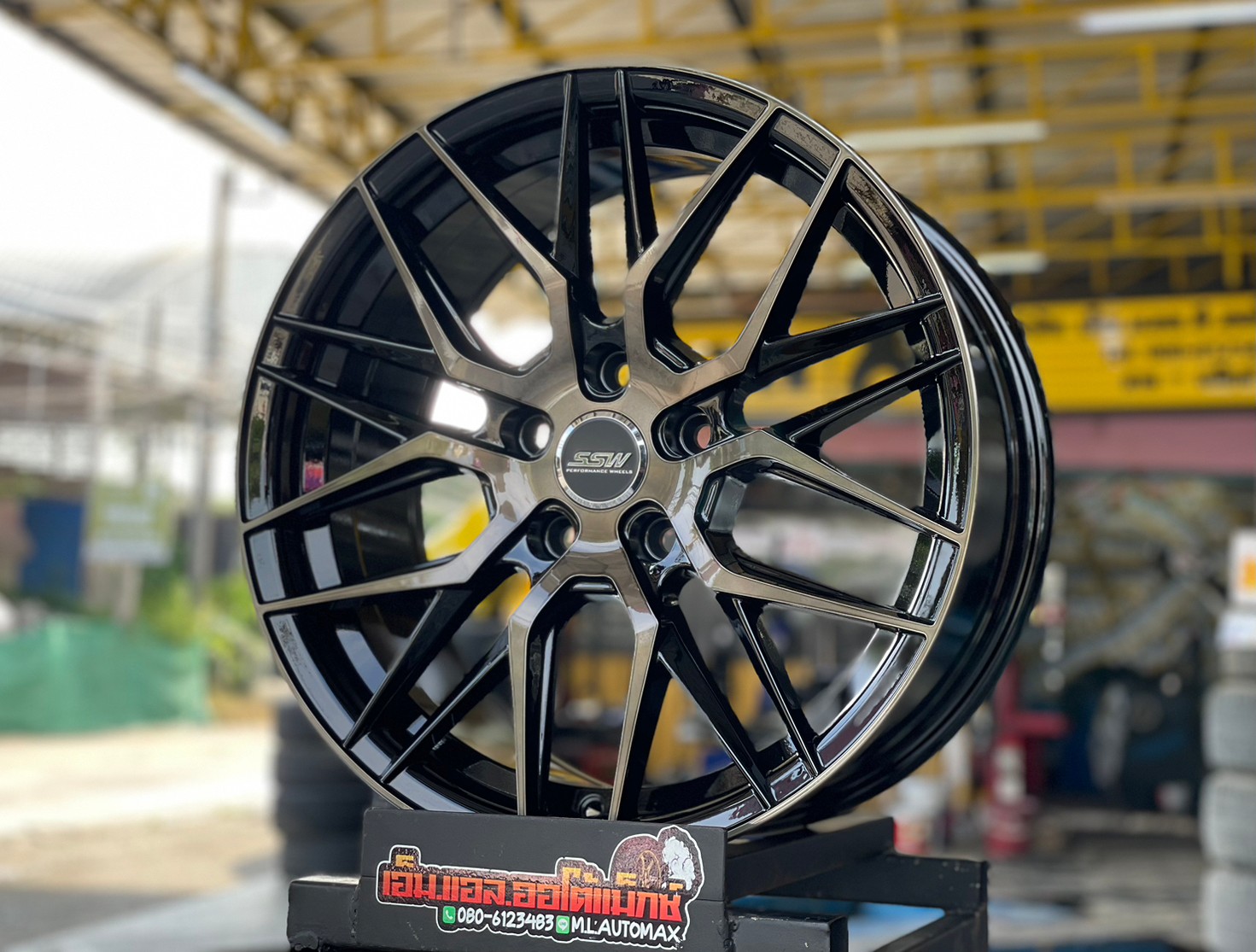 ล้อแม็กใหม่ขอบ17 Stamford Sport Wheels SSW 348 สีหน้าชา ขนาด17 กว้าง8 5รู112ออฟ38