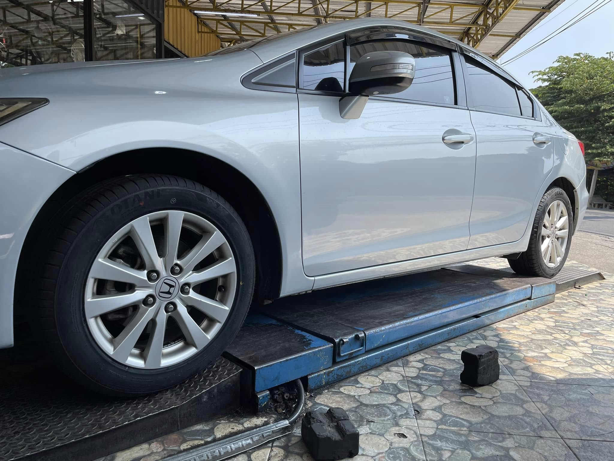 🚘 #HONDA_CIVIC🛞เปลี่ยนยาง #OTANI #KC2000 205/55R16