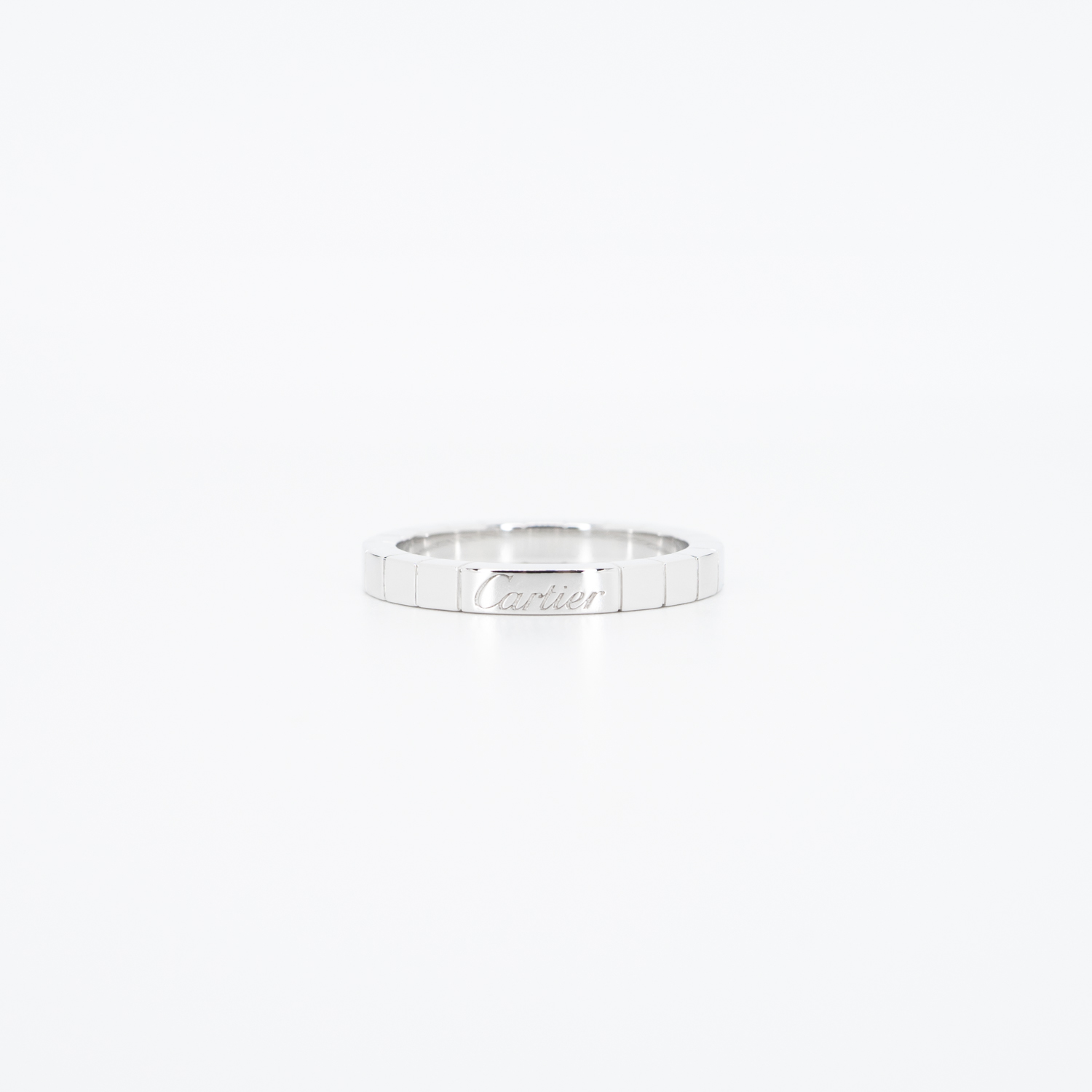 แหวน Cartier Lanieres ทองขาว18K ไซส์ 56# (Used)