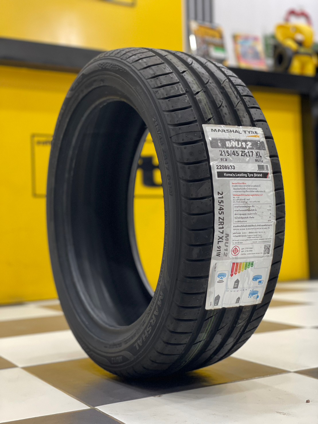 MARSHAL MU12 215/45R17 ยางใหม่ปี2021 ยางเเบรนด์เกาหลี
