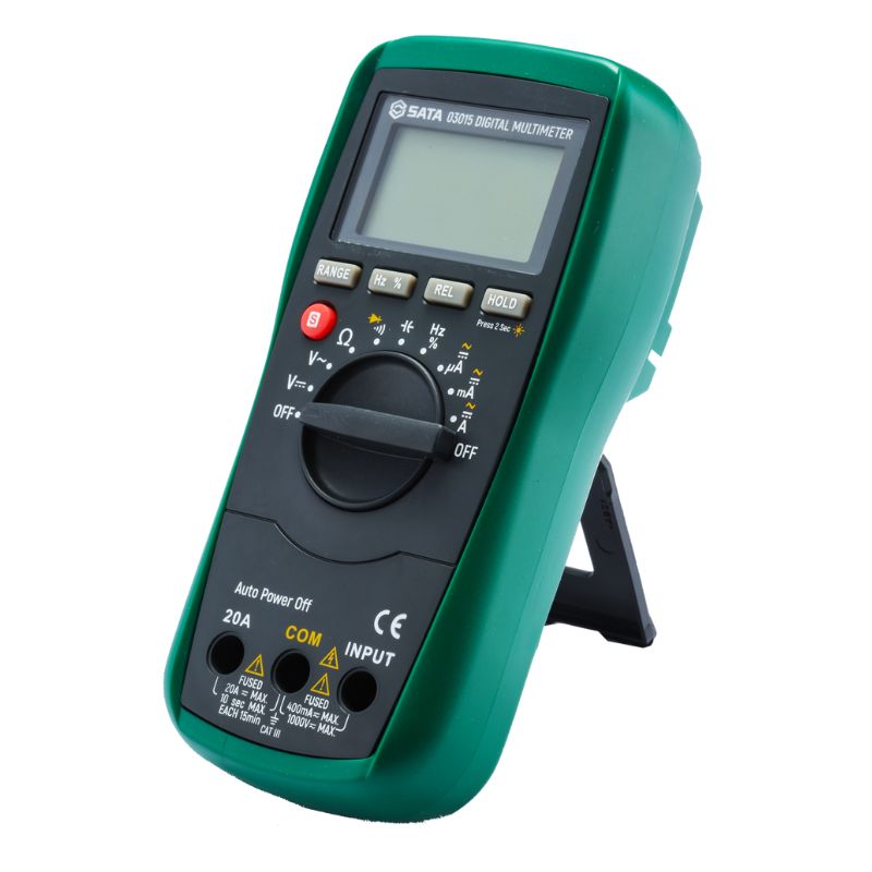 ดิจิตอลมัลติมิเตอร์ สำหรับงานซ่อมไฟฟ้าและอิเล็กทรอนิกส์ No.03015 SATA