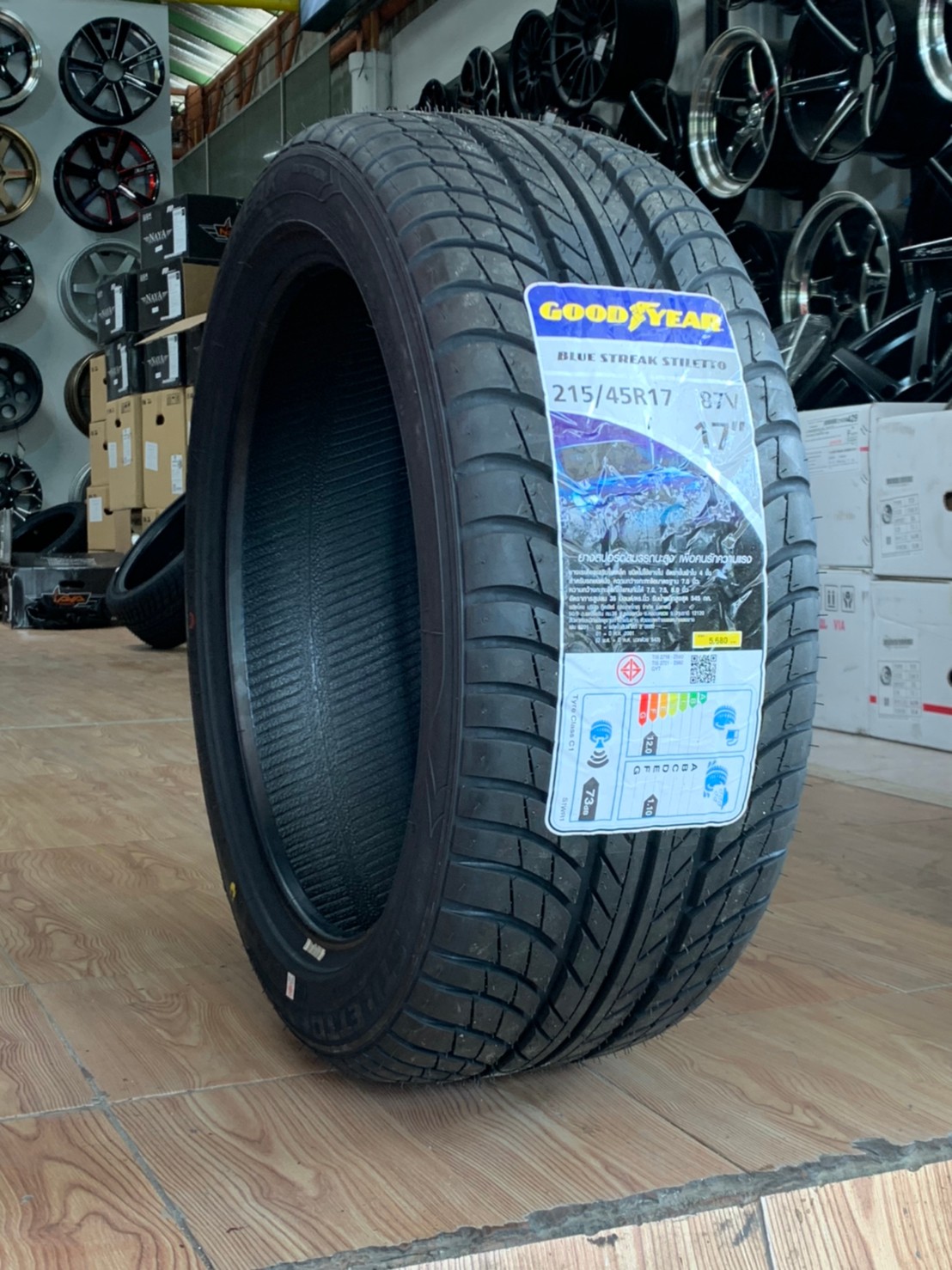 215/45R17 Goodyear Blue Streak Stiletto ยางใหม่ปี2021