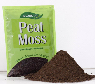 พีทมอส (Peat Moss) ขนาดถุง 5 ลิตร (1 ก.ก.) / ถุง (ค่าส่งแจ้งที่รายละเอียดสินค้า)