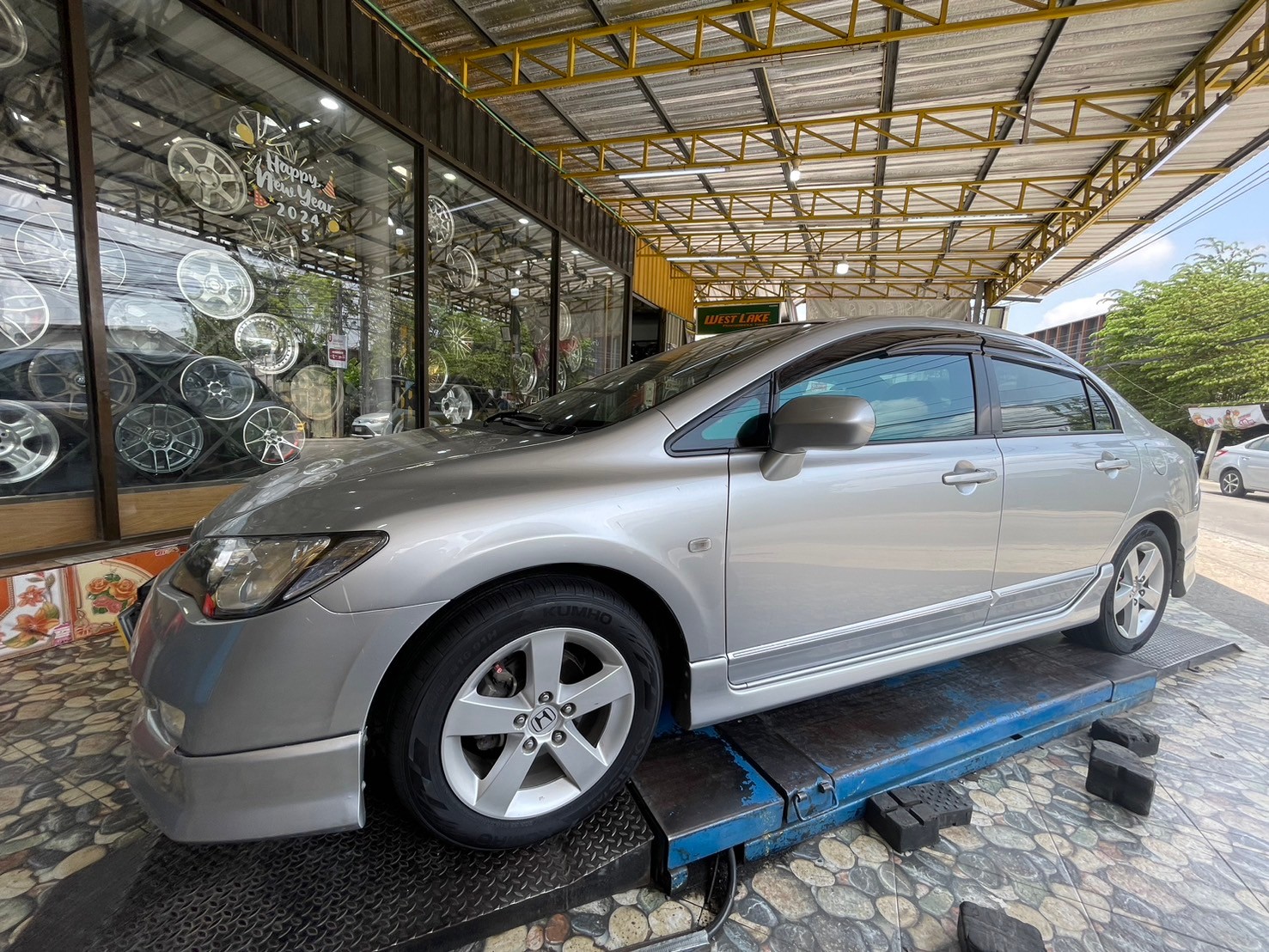 🚘 #Honda Civic ติดตั้งยาง #ยางใหม่คัมโฮ #Kumho #TA21 205/55R16 ยางใหม่ปี2024