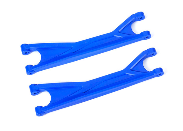 7892X Suspension arms, upper, blue (left or right, front or rear) (2) (for use with #7895 X-Maxx® WideMaxx® suspension kit)