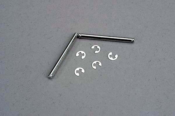 3740 Suspension pins, 2.5x31.5mm (king pins) w/ E-clips (2) (strengthens caster blocks)