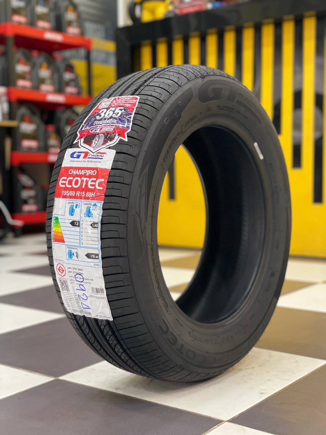 GT RADAIL CHAMPIRO ECOTEC 195/60R15 ยางใหม่ปี2024