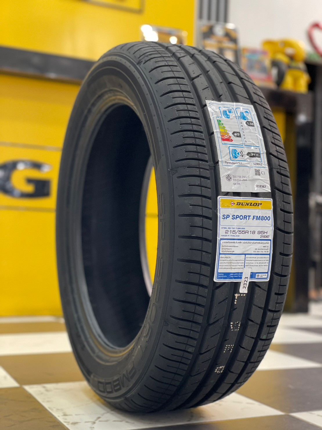 ยางใหม่ดันลอป DUNLOP SP SPORT FM800 215/55R18 ยางใหม่ปี2023