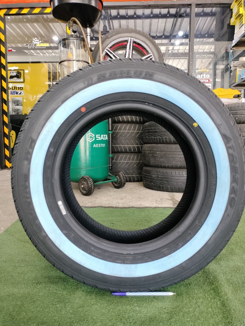 #ยางขอบขาว #SAILUN #ATREZZO #TOURING_WR 185/70R14 ยางใหม่ปี2023