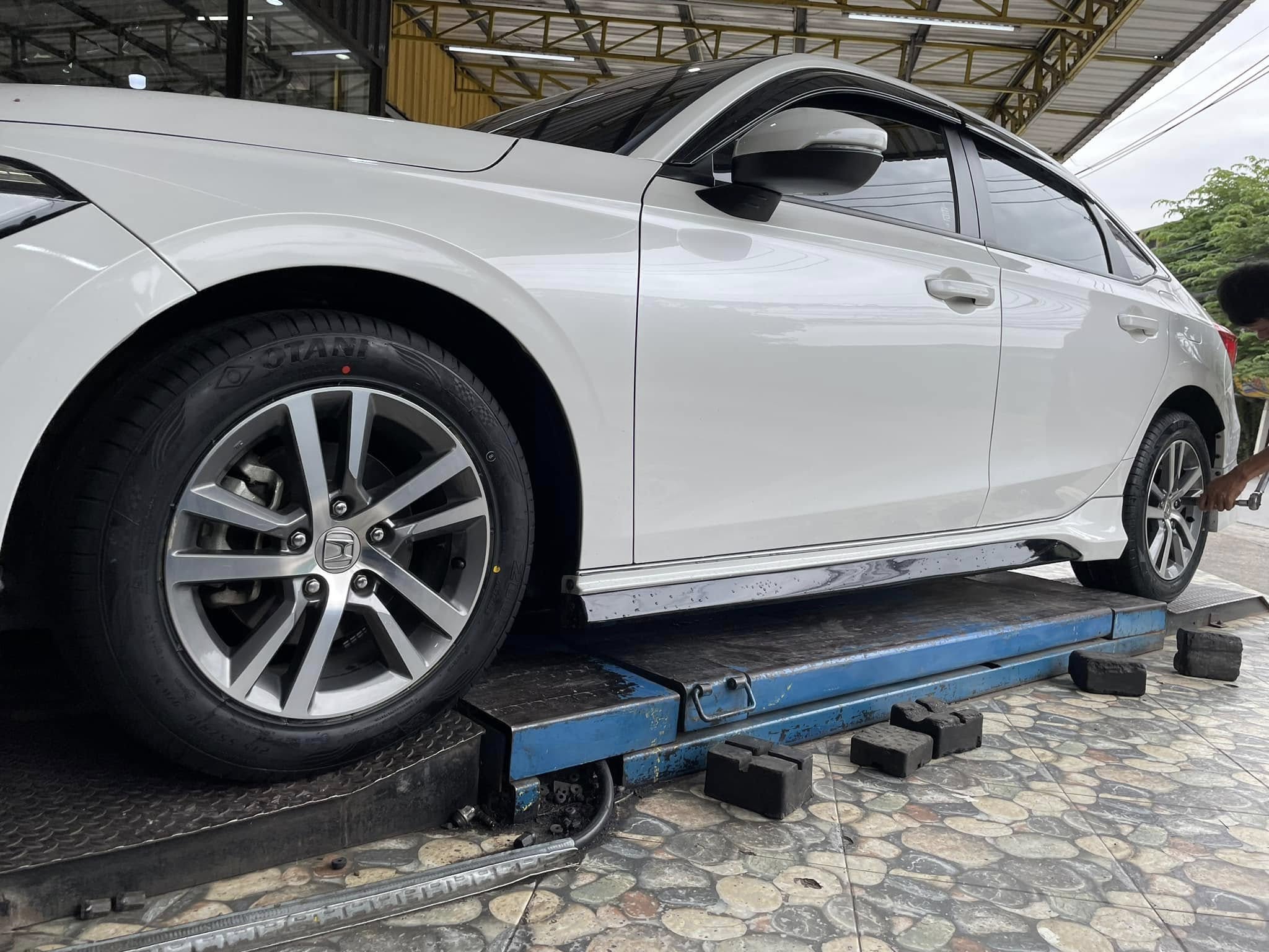🚘 #HONDA_CIVIC🛞เปลี่ยนยาง #OTANI #KC2000 215/55R16
