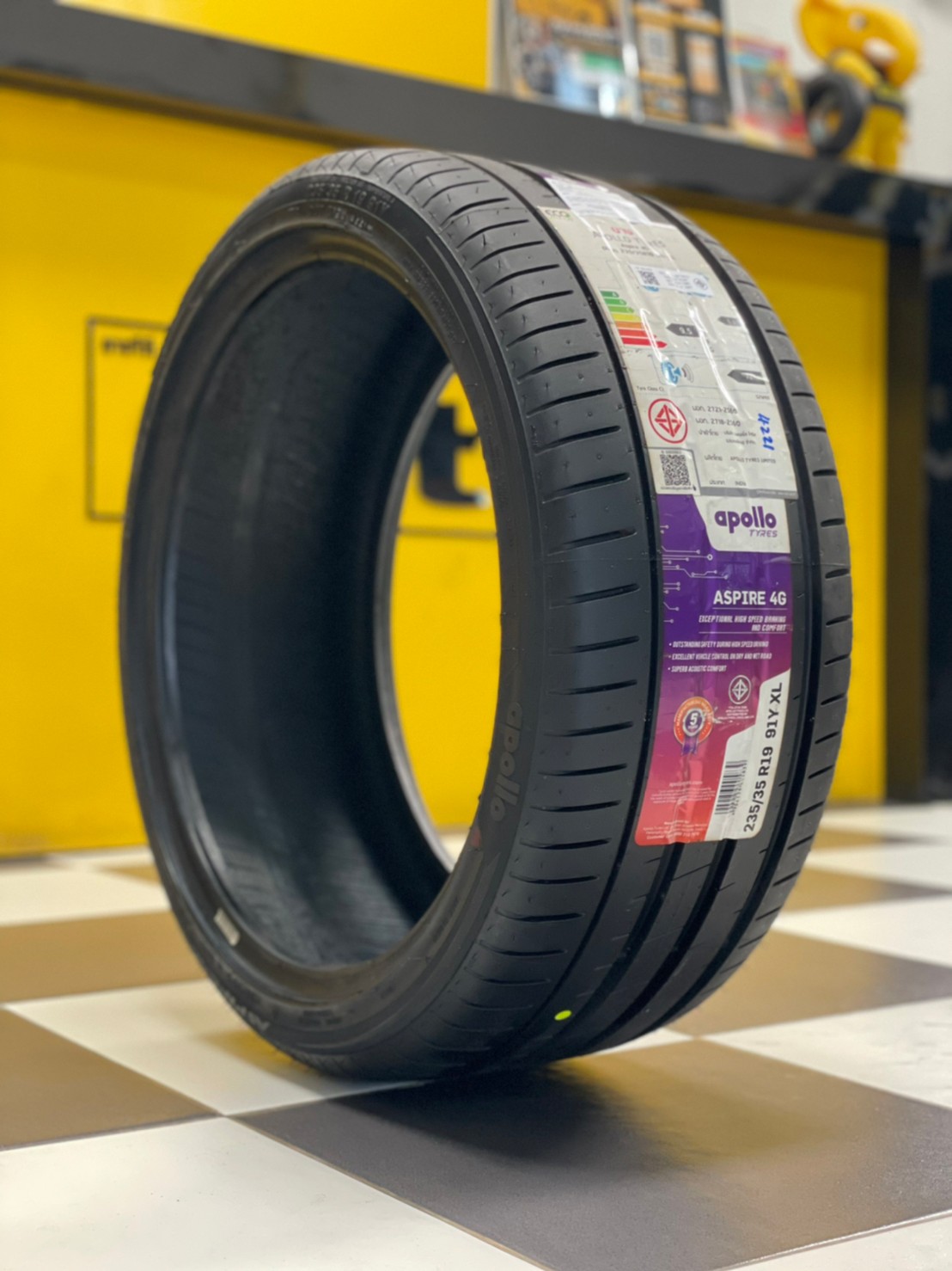 ยางใหม่ Apollo Aspire4G 235/35R19 ยางใหม่ปลายปี21