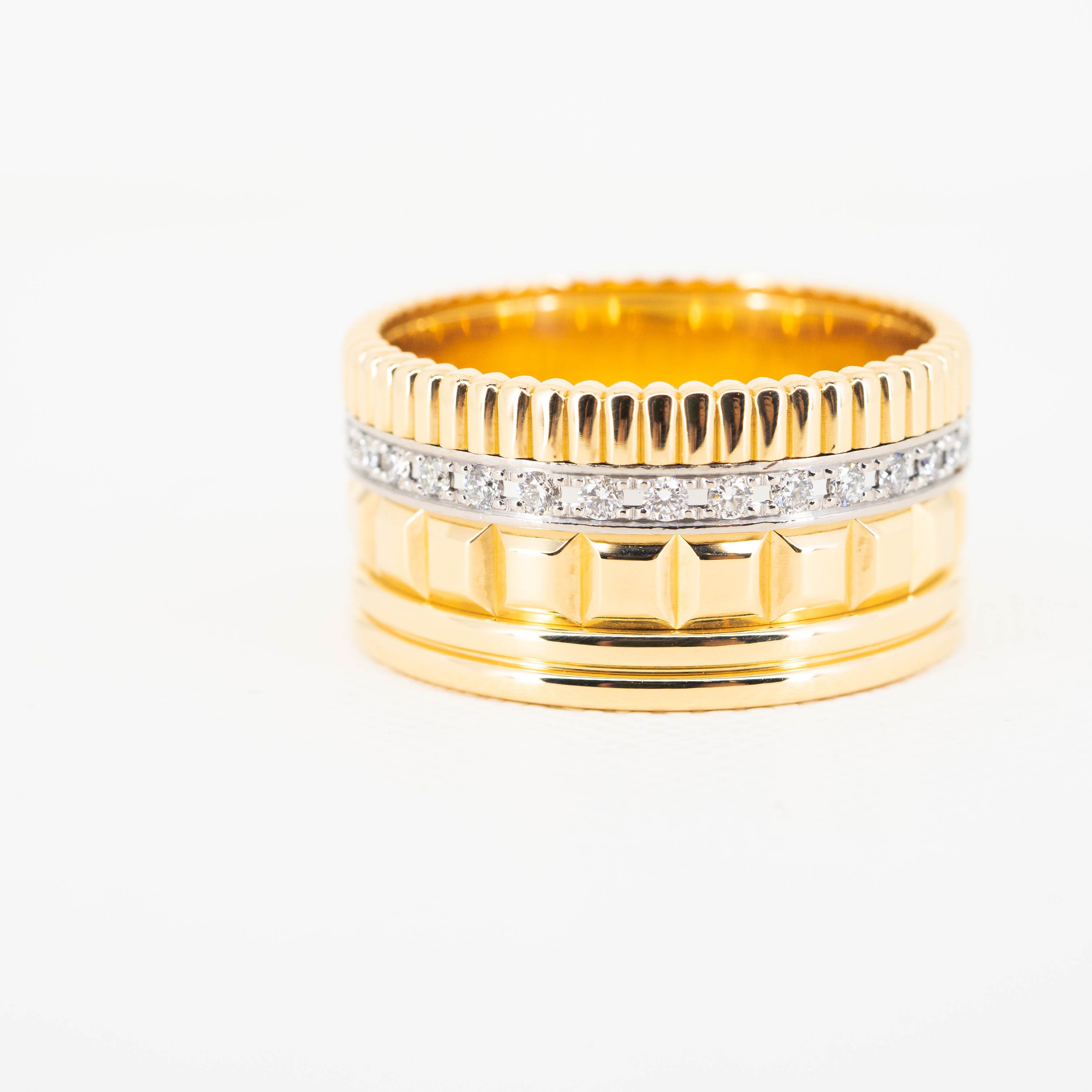 แหวน Boucheron Quatre Rediant Edition Large Ring, 26 Place Vendôme Edition ทองคำ18k ไซส์ 69# (Used) +Ring Pouch และ Copy Receipt