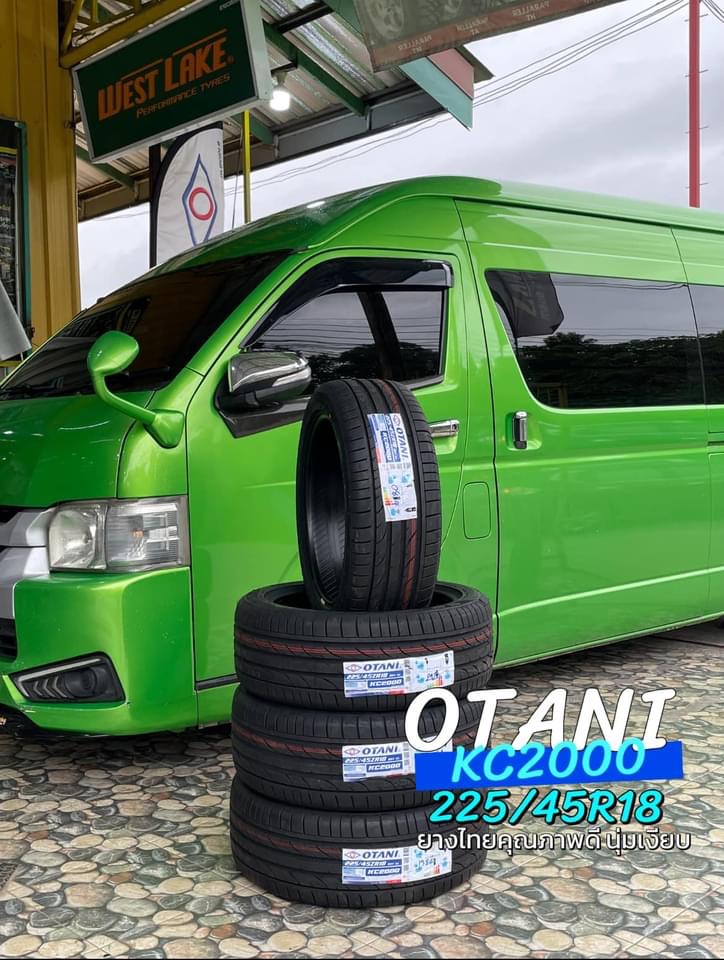 🚘 #TOYOTA_HIACE เปลี่ยนยาง #OTANI #KC2000 225/45R18🔥 🔥🔥