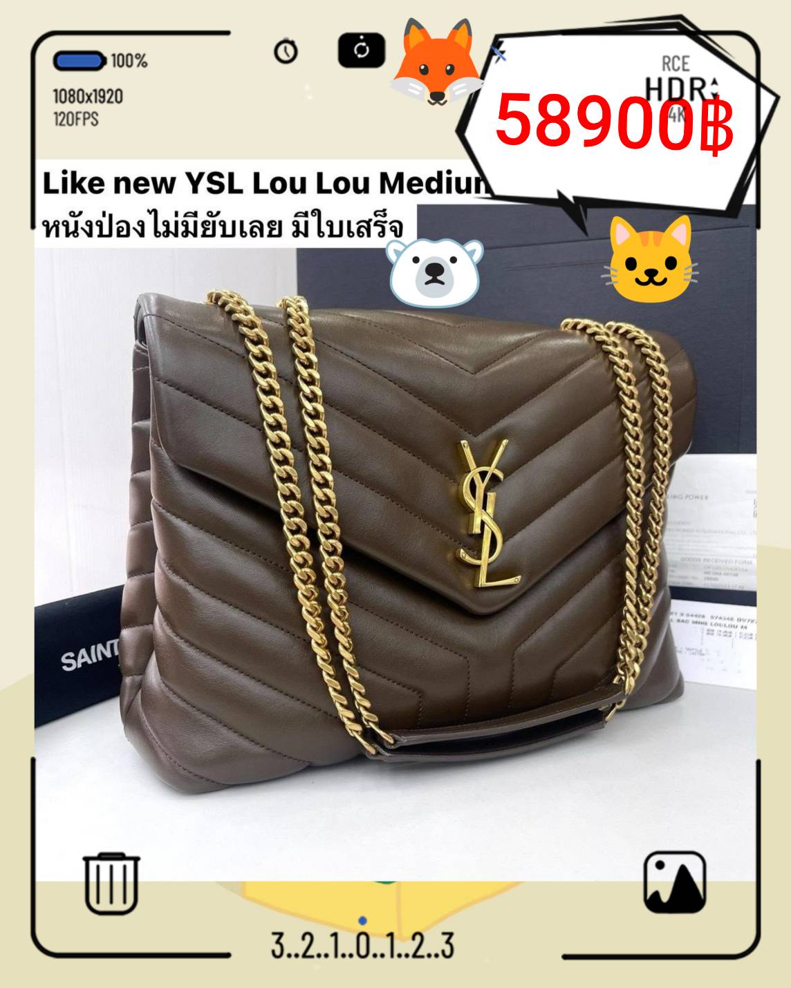 YSL Saint Laurent Loulou Medium มือสอง