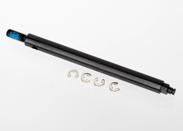 6945 Axle shaft, rear, steel/ e-clips (4)
