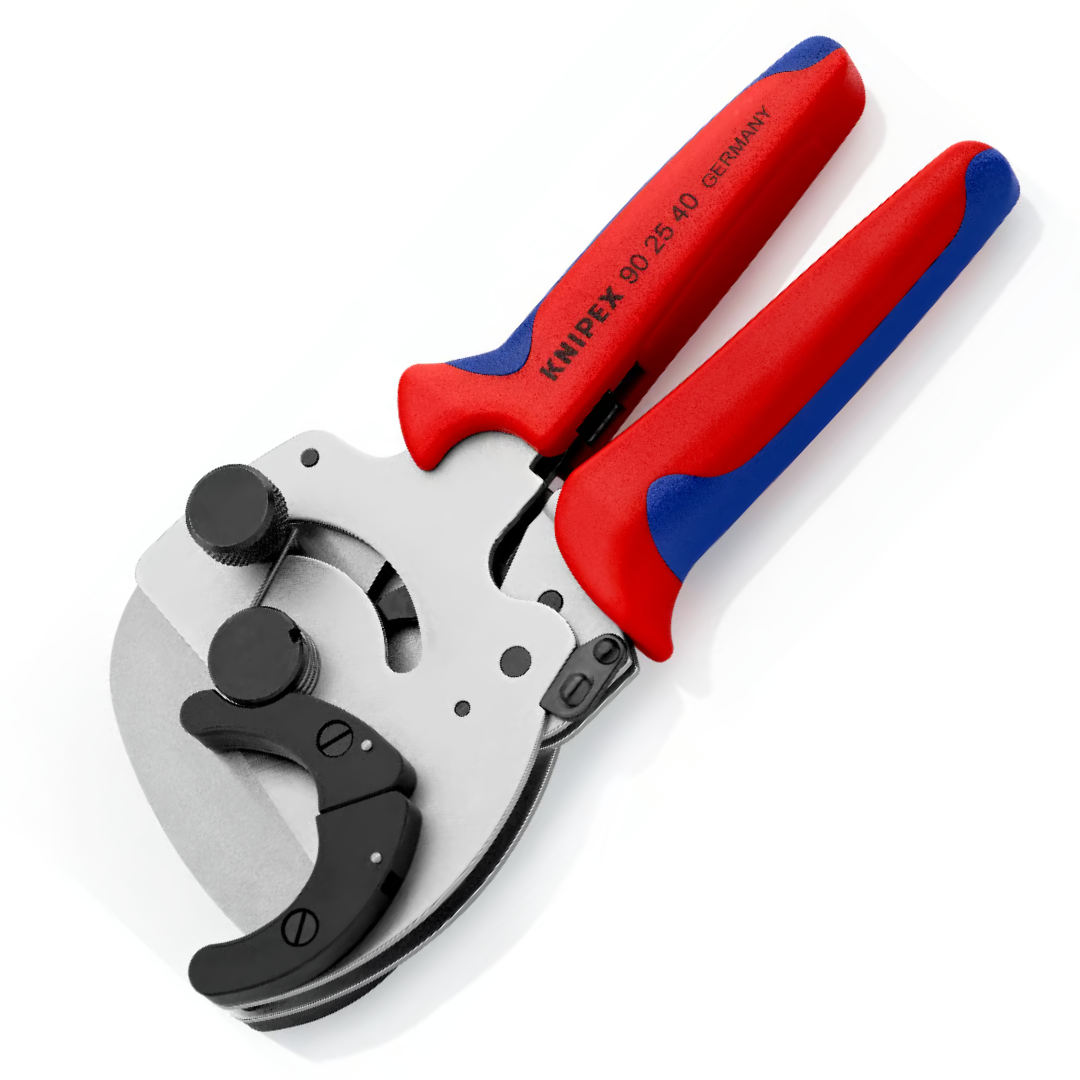กรรไกรตัดท่อประกอบและท่อพลาสติก NO.90 25 40 (210mm.) KNIPEX