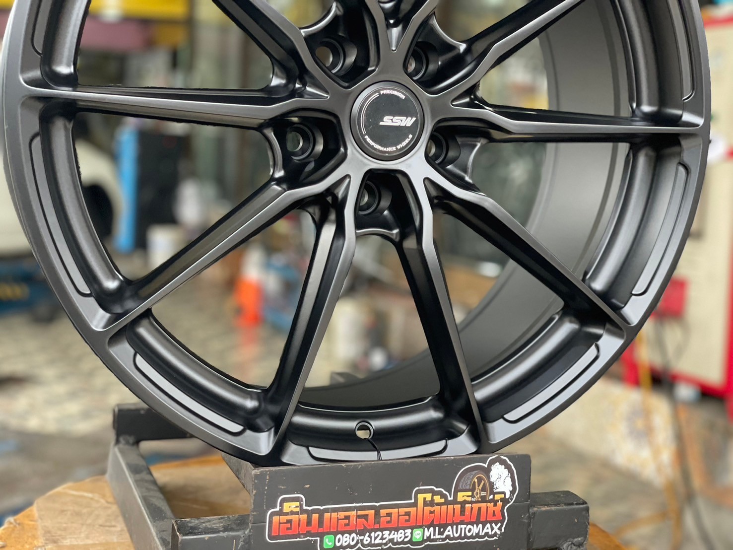 #ล้อแม็กซ์ใหม่ขอบ20 #SSW38 20x8.5 ET35 5x120 สีดำด้าน สวยลงตัว ก้านสวยคมทุกมิติ