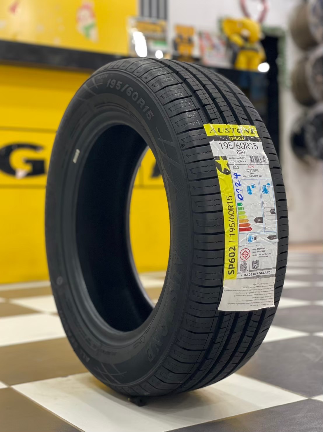 🔥🔥🔥AUSTONE SP602 195/60R15 ยางใหม่ปี2024🔥🔥🔥